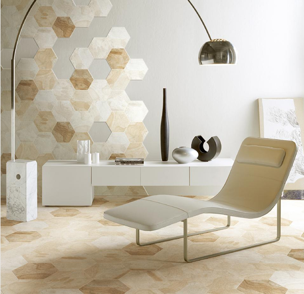Iron Line Ceramic Hexagon Mosaic