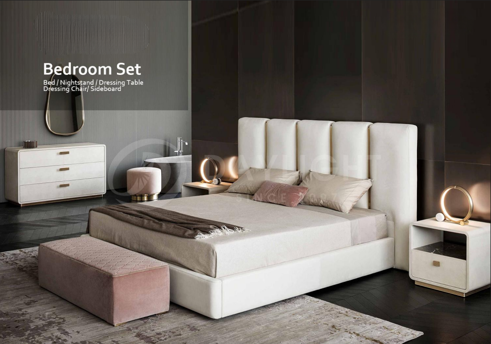Bedroom Set Bed/Nightstand/Dressing Table Dressing Chair/ Sideboard