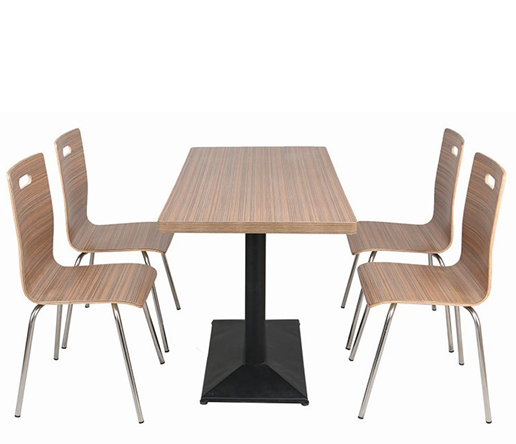 ZY4040805 Four-Seater Dining Table and Chairs