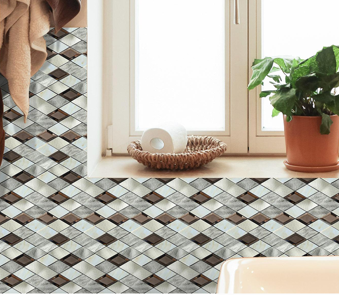 Peel & Stick Aluminum Mosaic