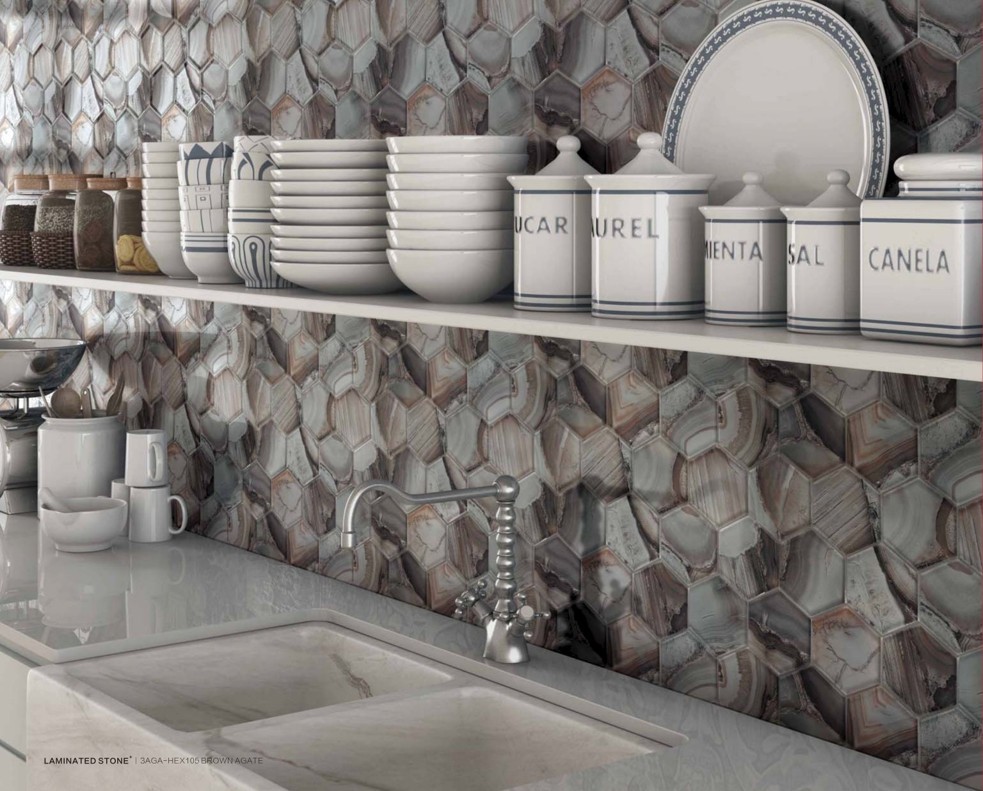 Marble Design & 3D Laminated Stone BROWN AGATE (4)