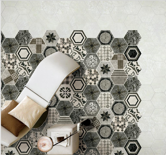 Deco World Ceramic Hexagon Mosaic