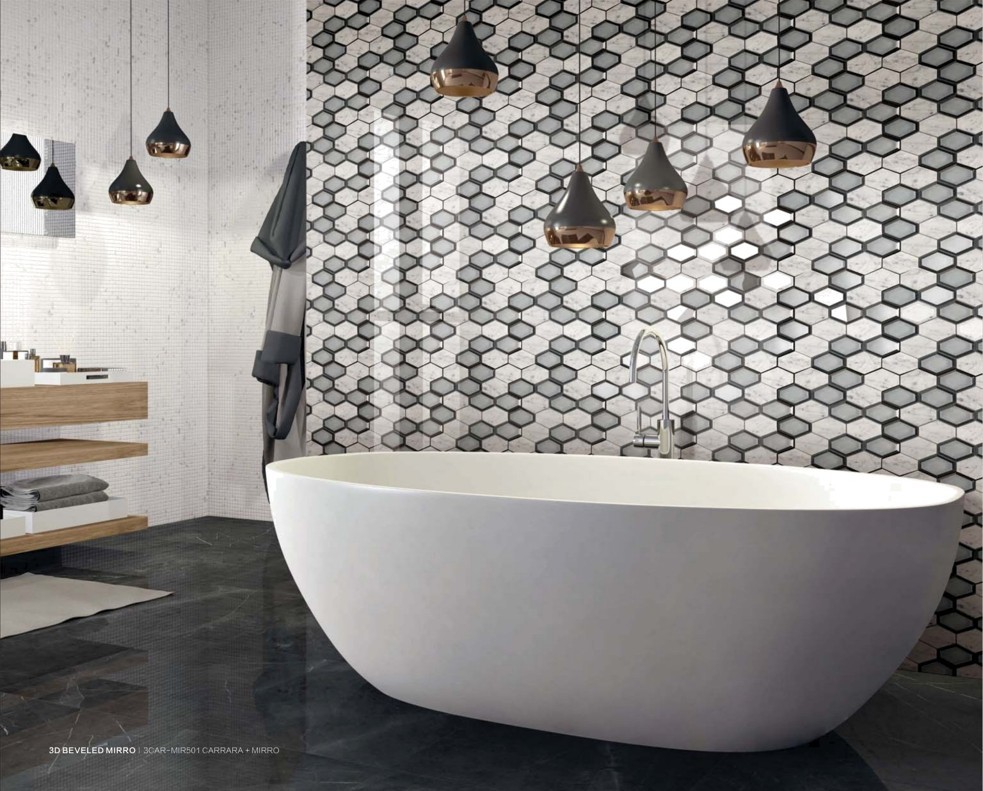 Marble Design & 3D Beveled Mirro