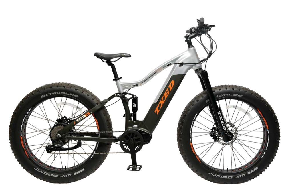 e Tough Power Rombler Tech X9 plus High Power Electric Full Suspension Fat Bike