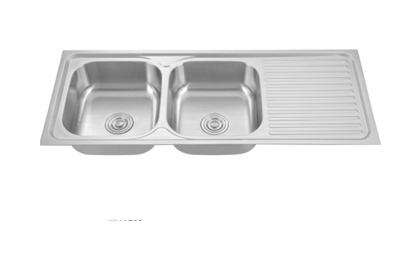 Double Bowl with Drainboard