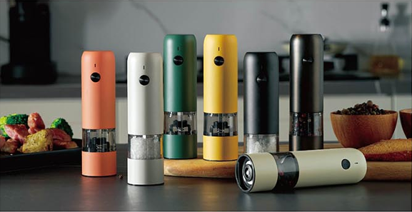 Electric 2-IN-1 Salt & Pepper Grinder with Dual-Head